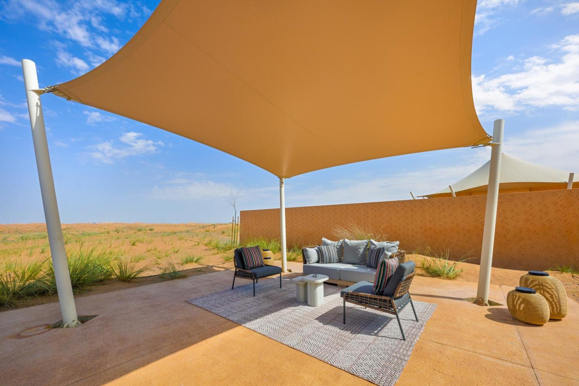 Hotel Al Badayer Retreat By Sharjah Collection Margham Zewnętrze zdjęcie A shade sail at the Al Maha Desert Resort, Dubai