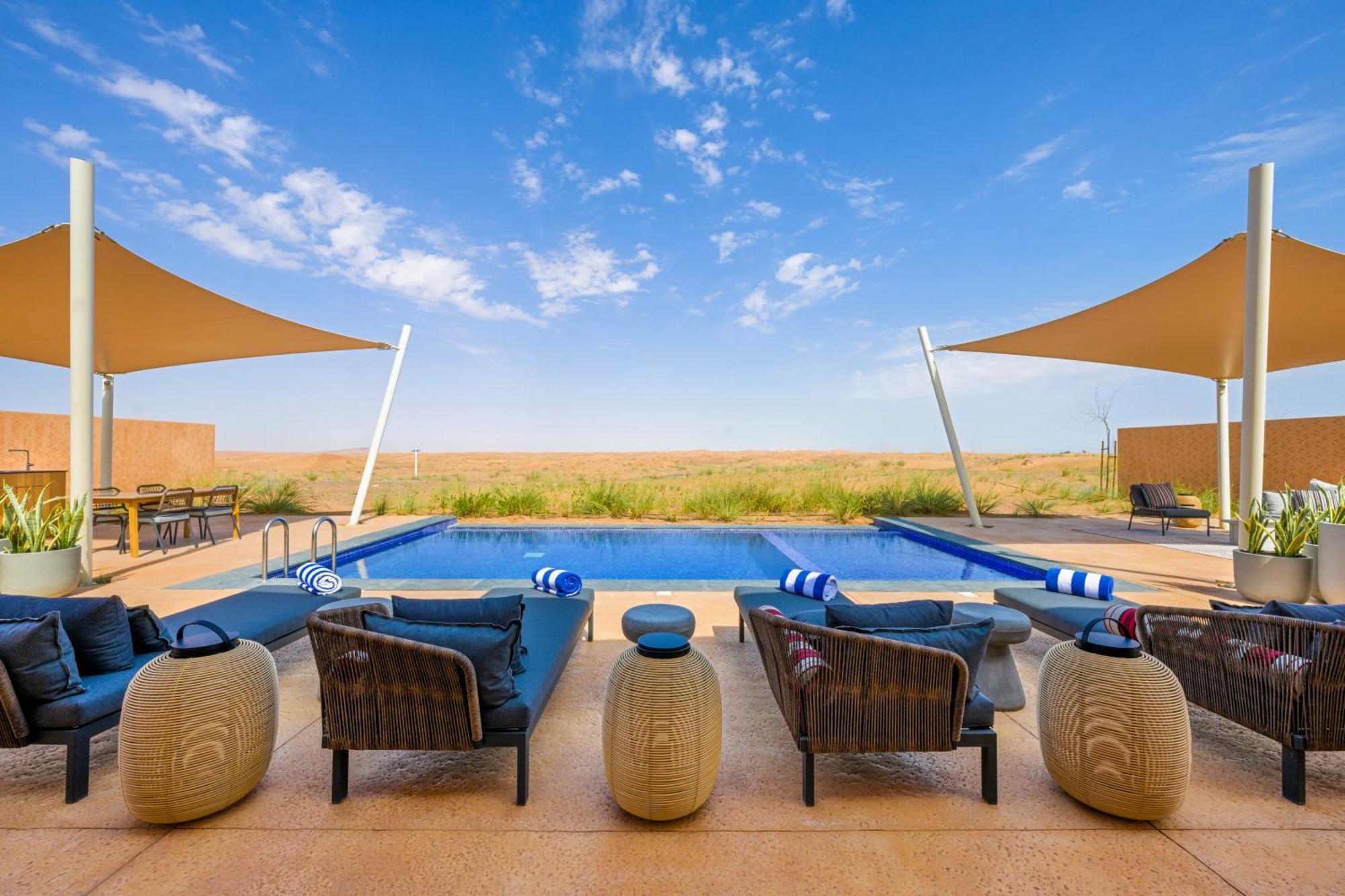 Hotel Al Badayer Retreat By Sharjah Collection Margham Zewnętrze zdjęcie The pool at the Al Maha Desert Resort